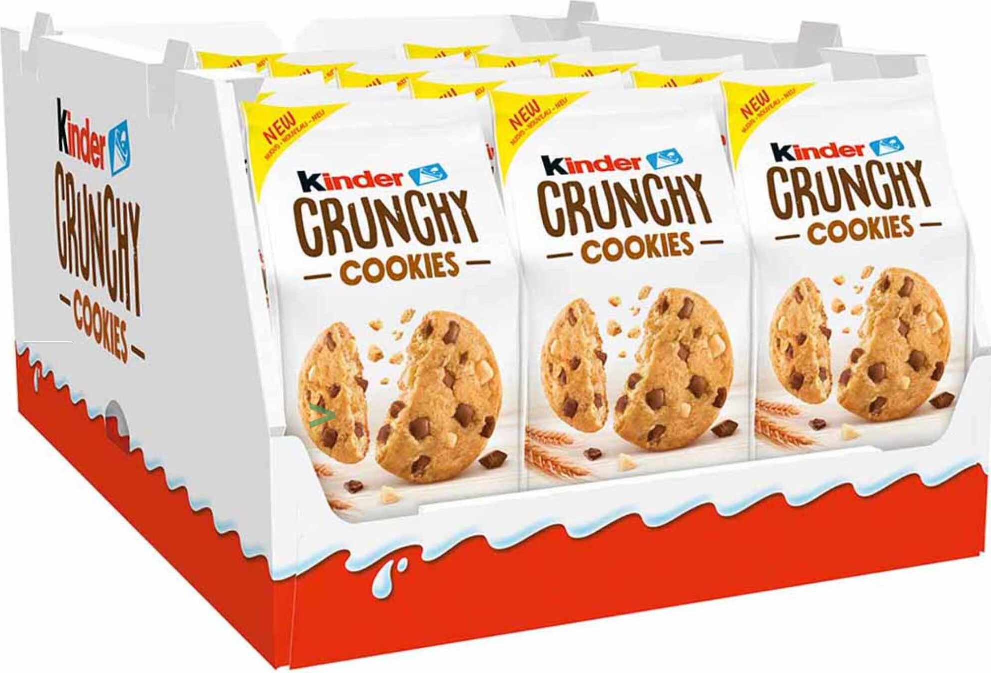 Ferrero Kinder Crunchy Cookies VPE (15x136g Packung)