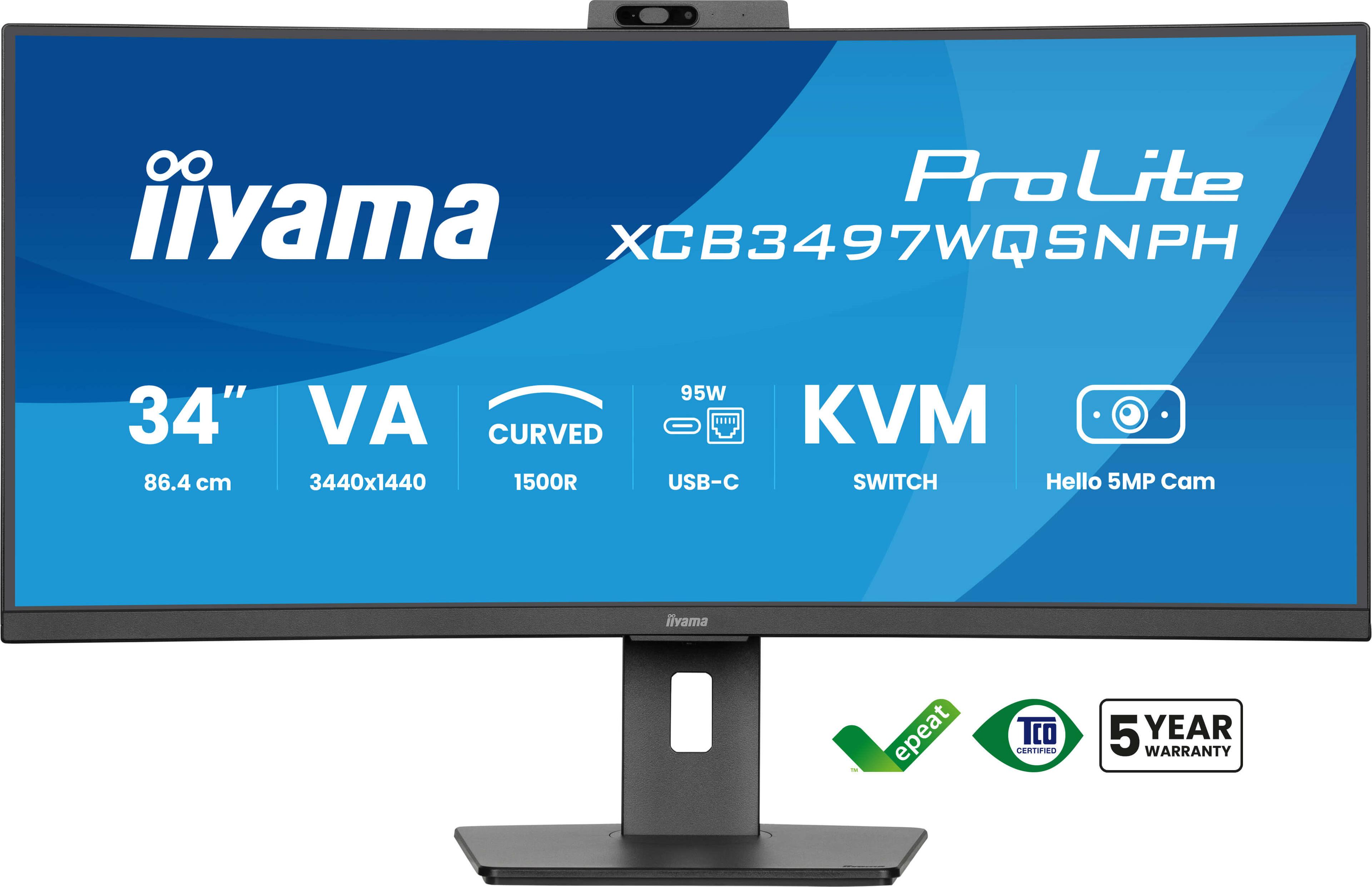 Iiyama Consignment Xcb3497Wqsnph-B1 34 In Uqhd Uw 350Cd/Qm 0.4Ms Usb-C Dock (Lan (Xcb3497Wqsnph-B1)