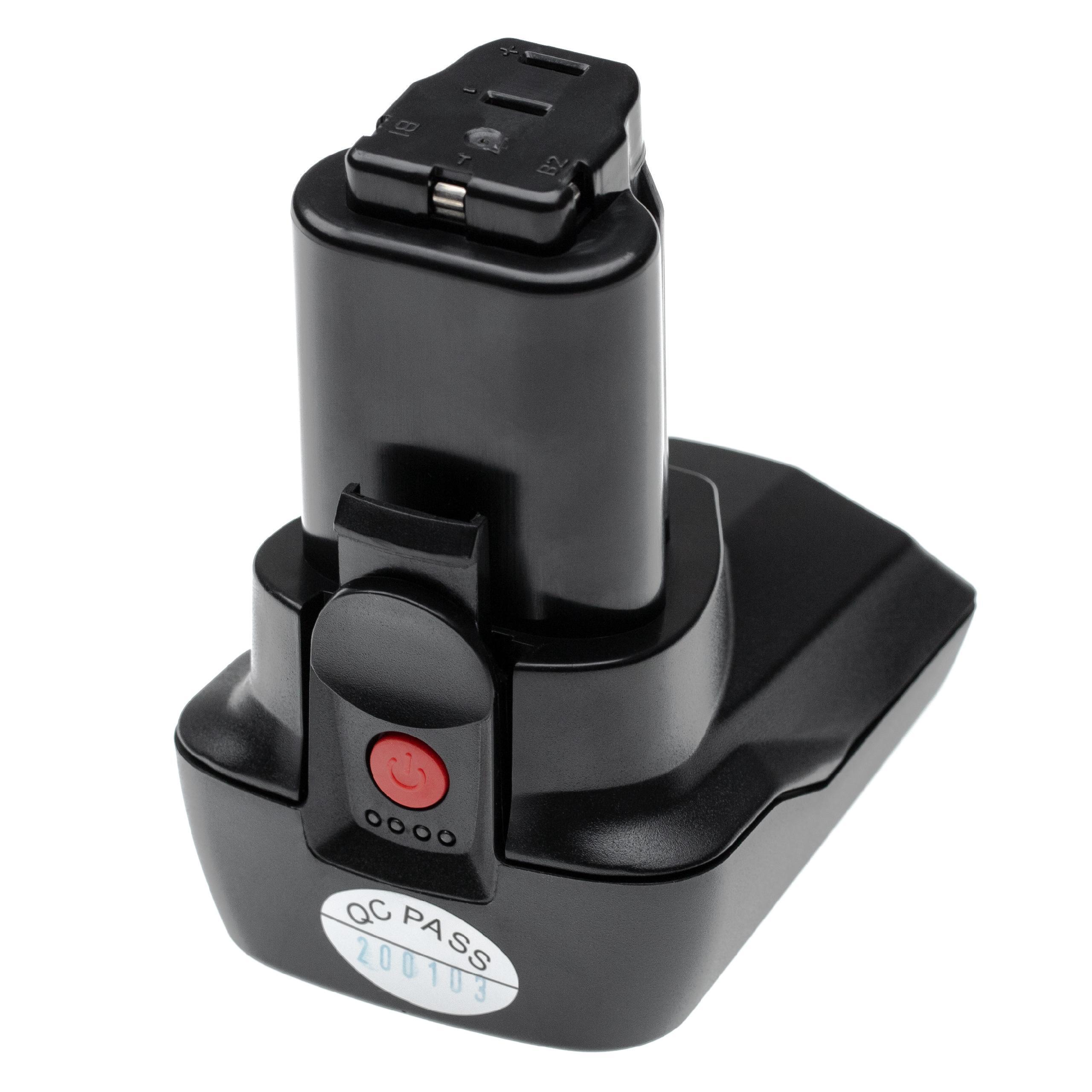 vhbw Akku kompatibel mit Metabo PowerMaxx TLA LED, PowerMaxx ULA LED, PowerMaxx SLA LED, PowerMaxx SSD Werkzeug (4000 mAh, Li-Ion, 10,8 V) 165503506-6