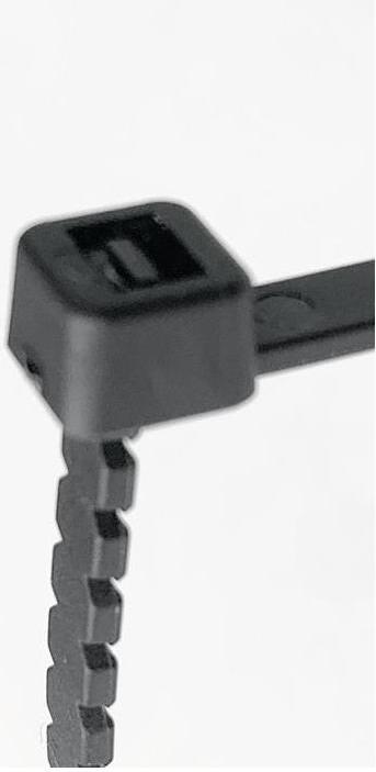 AHW Tools Kabelbinder DREH und AB Lnge 300 mm Breite 4,6 mm Polyamid 6.6 schwarz (UV-bestndig) 6600030046