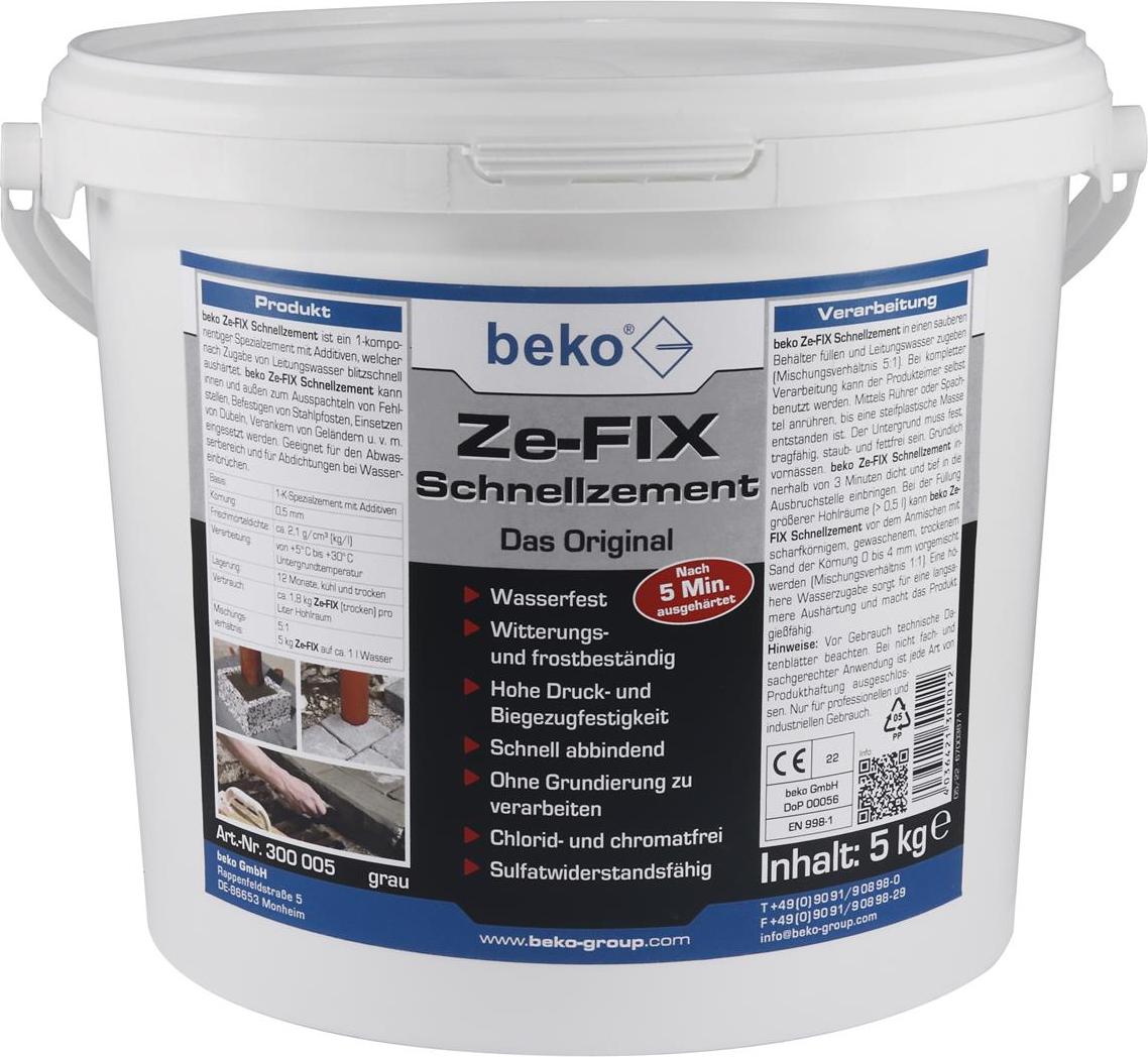 beko Ze-FIX Schnellzement 5 kg Eimer 300 005