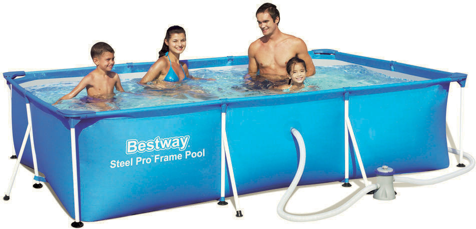 BESTWAY 56411 Bazén Bestway s čerpadlom 300x201x66cm rámový bazén