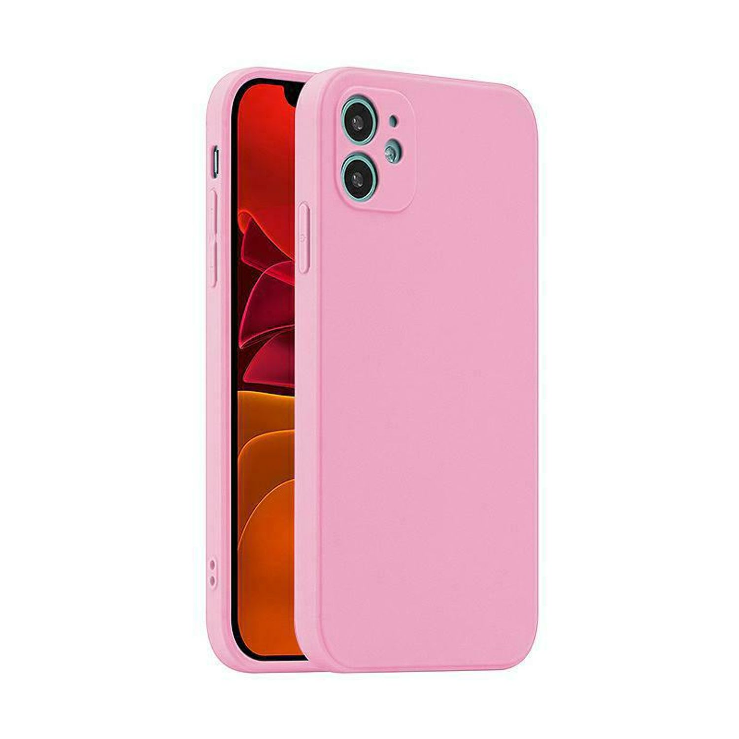 Ochranné puzdro na mobilný telefón iPhone 14 Pro Max Plus Cover Cases Matt Silicone Thin, pre mobilný telefón:Samsung Galaxy A52 4G / A52 5G / A52s, farba:Pink