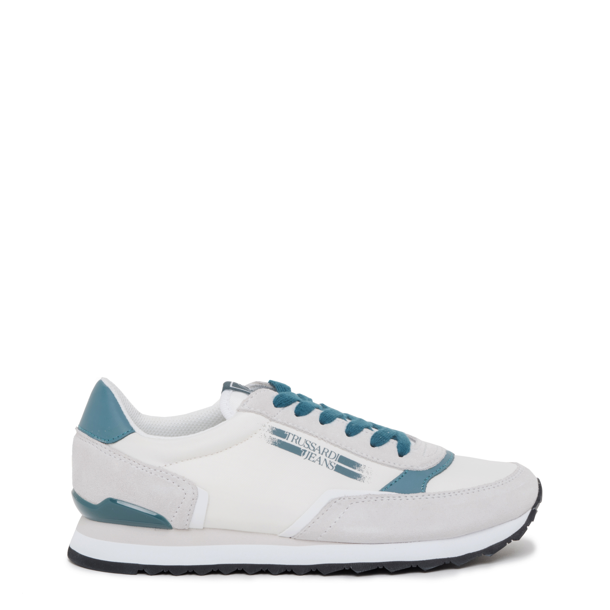 Trussardi -BRANDS - Topánky - Tenisky - 77A00151-W617-White - Pánske - white,lightseagreen - EU 41