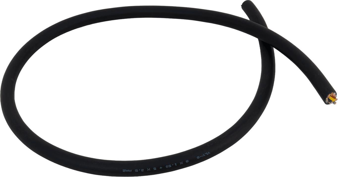 HYBSZ YLY S 13 adrig Elektrokabel 8 x 0,75 mm2 und 5 x 1,5 mm2 1 m 24 V Kupfer PVC Mantel für Nutzfahrzeuge und Anhänger und Nutzfahrzeuge