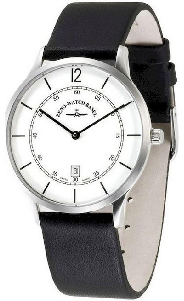 Zeno Watch - Náramkové hodinky - Pánske - Chronograf - Stavebná biela - 6563Q-i2