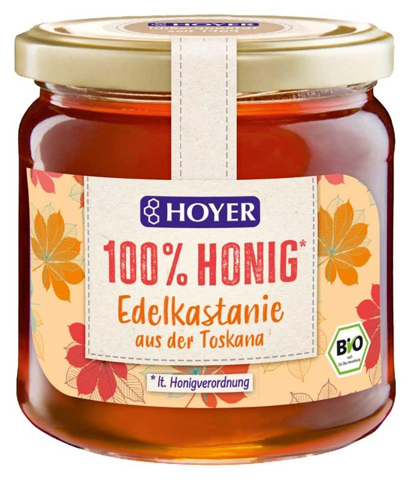 Wilhelm Hoyer Hoyer Edelkastanienhonig, Kastanienhonig, 500 g, Italien, Behälter 15.11