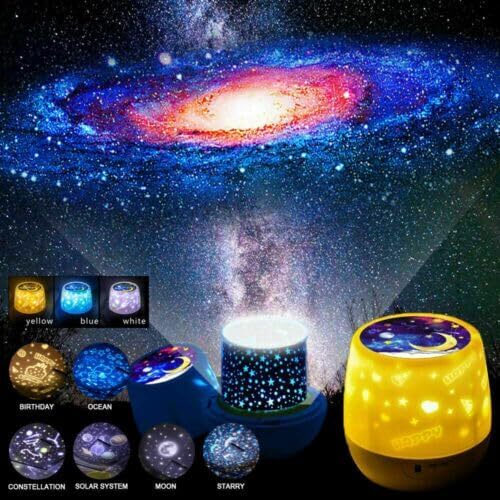 DTC GmbH LED Sternenhimmel Projektor Licht, LED Nachtlicht, Himmel Romantisch Sternenhimmel USB Projektor Lampe, Kinder Geschenk Sternenhimmel Lampe