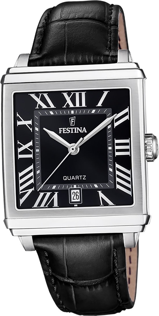 Festina pánske hodinky kožené čierne Festina Trend náramkové hodinky D2UF20681/3