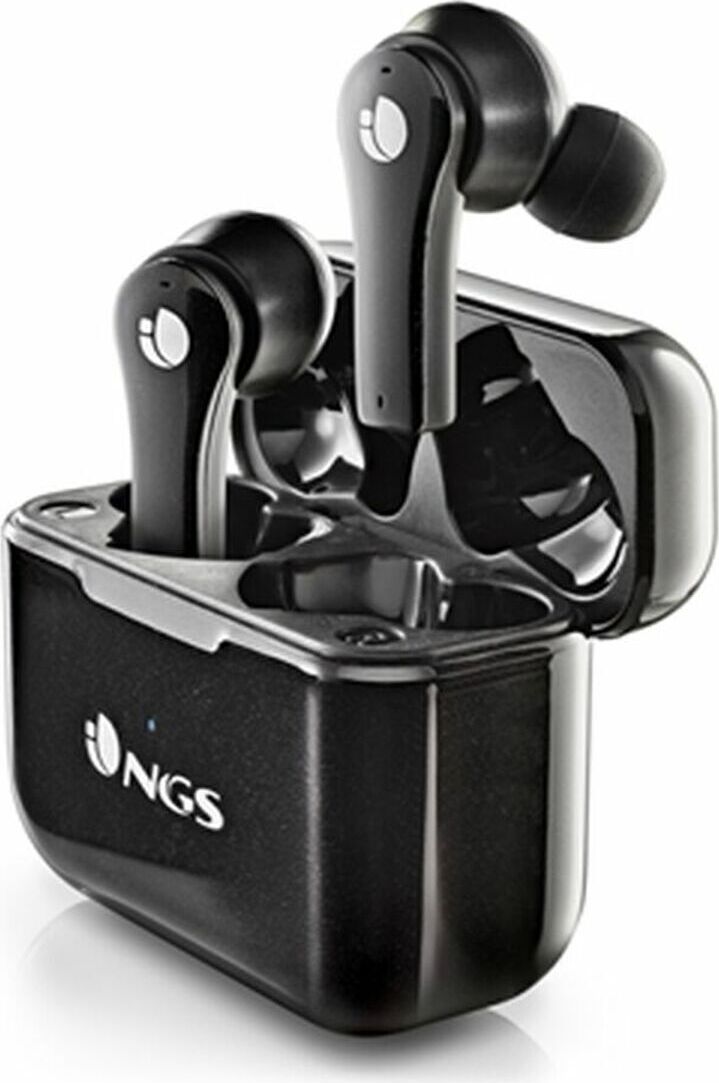 NGS ARTICA Bloom White - bezdrôtové slúchadlá Kompatibilné s technológiou Bluetooth a TWS, nabíjací stojan, 24-hodinová výdrž batérie, mikrofón, dotykové ovládanie.