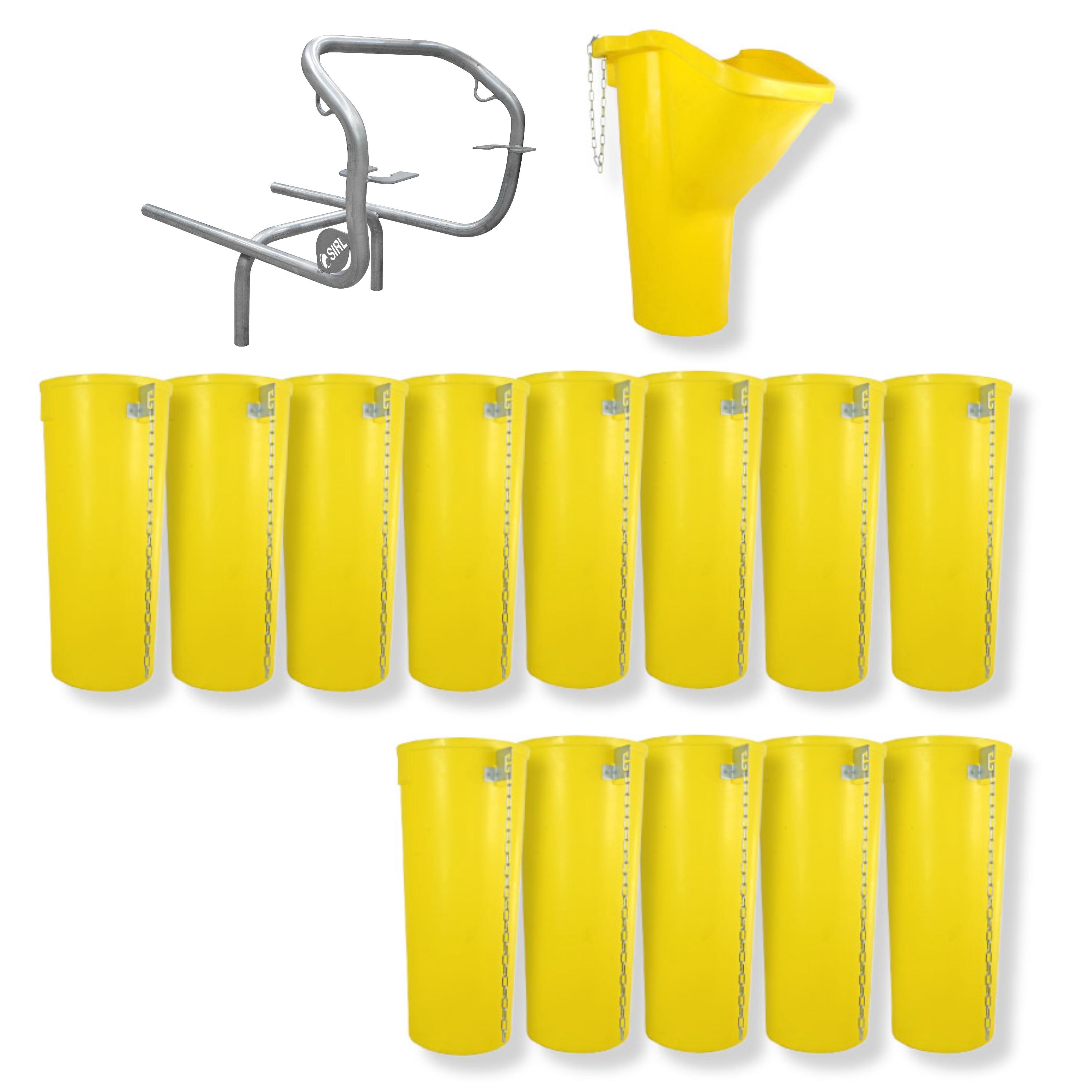 Profi Bauschuttrutsche Schuttrutsche Schuttrutschen Schuttrohr SET (15-tlg 14 m)