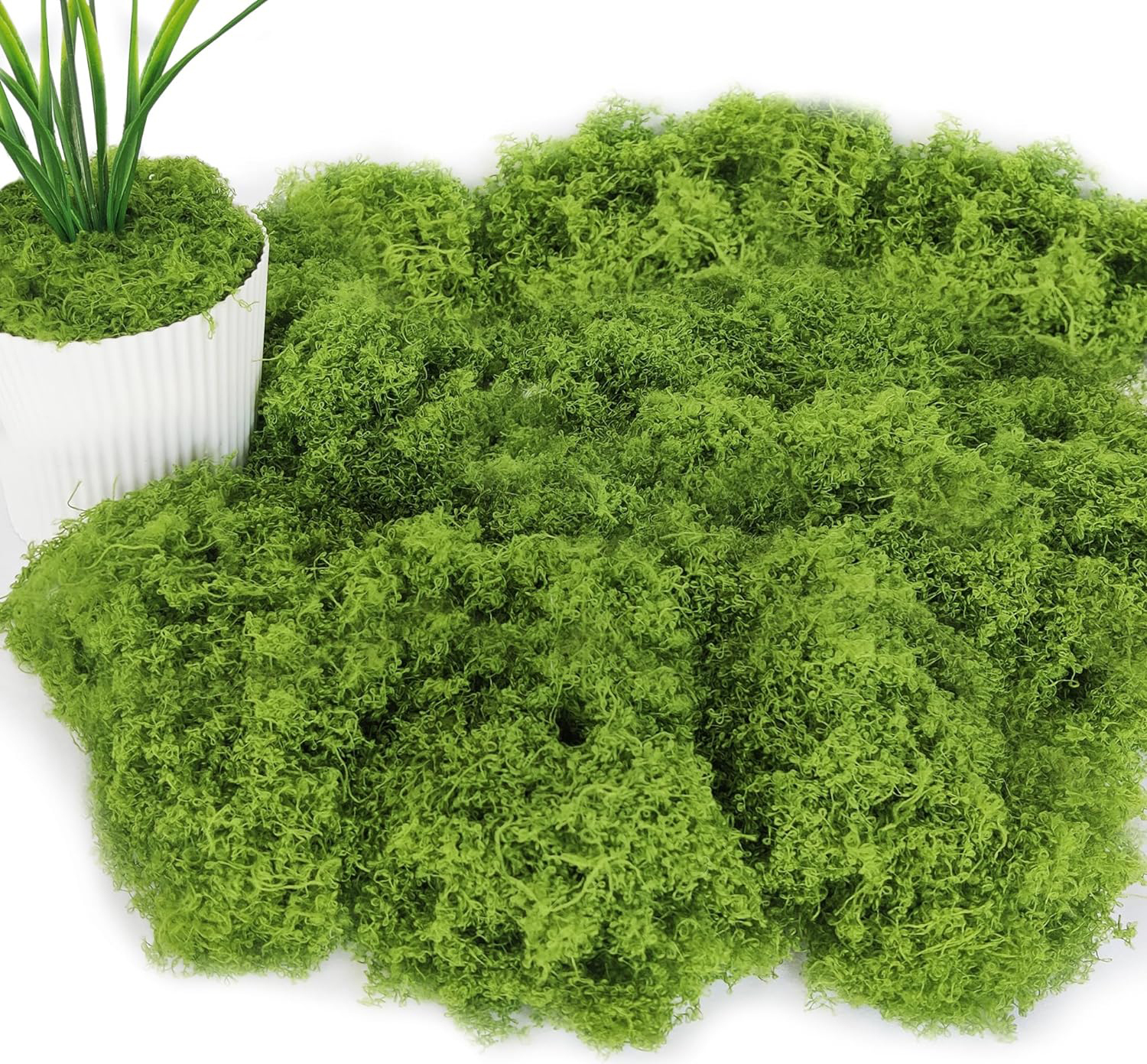 Kunstmoos 200g Zum Basteln - Künstliches Dekomoos Für Krippen, Aquarien & Modellbau
