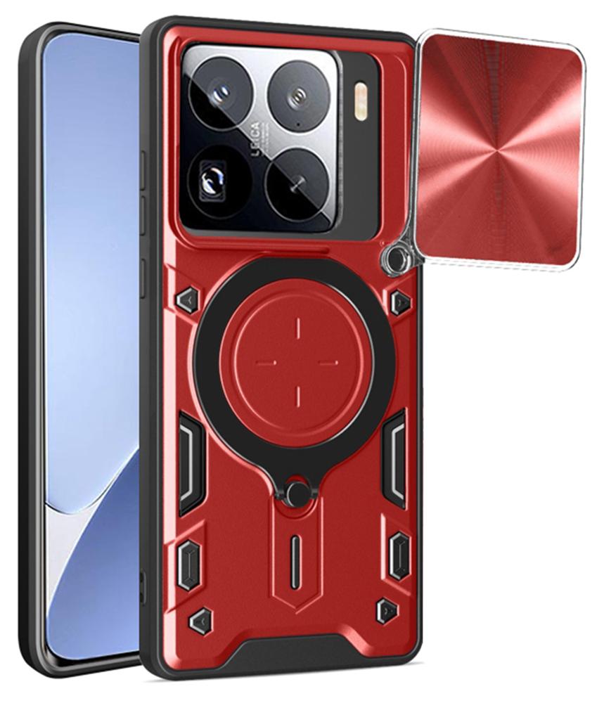 Techsuit CamGuard Pro Back Cover Hülle für Xiaomi 15 Pro - Rot