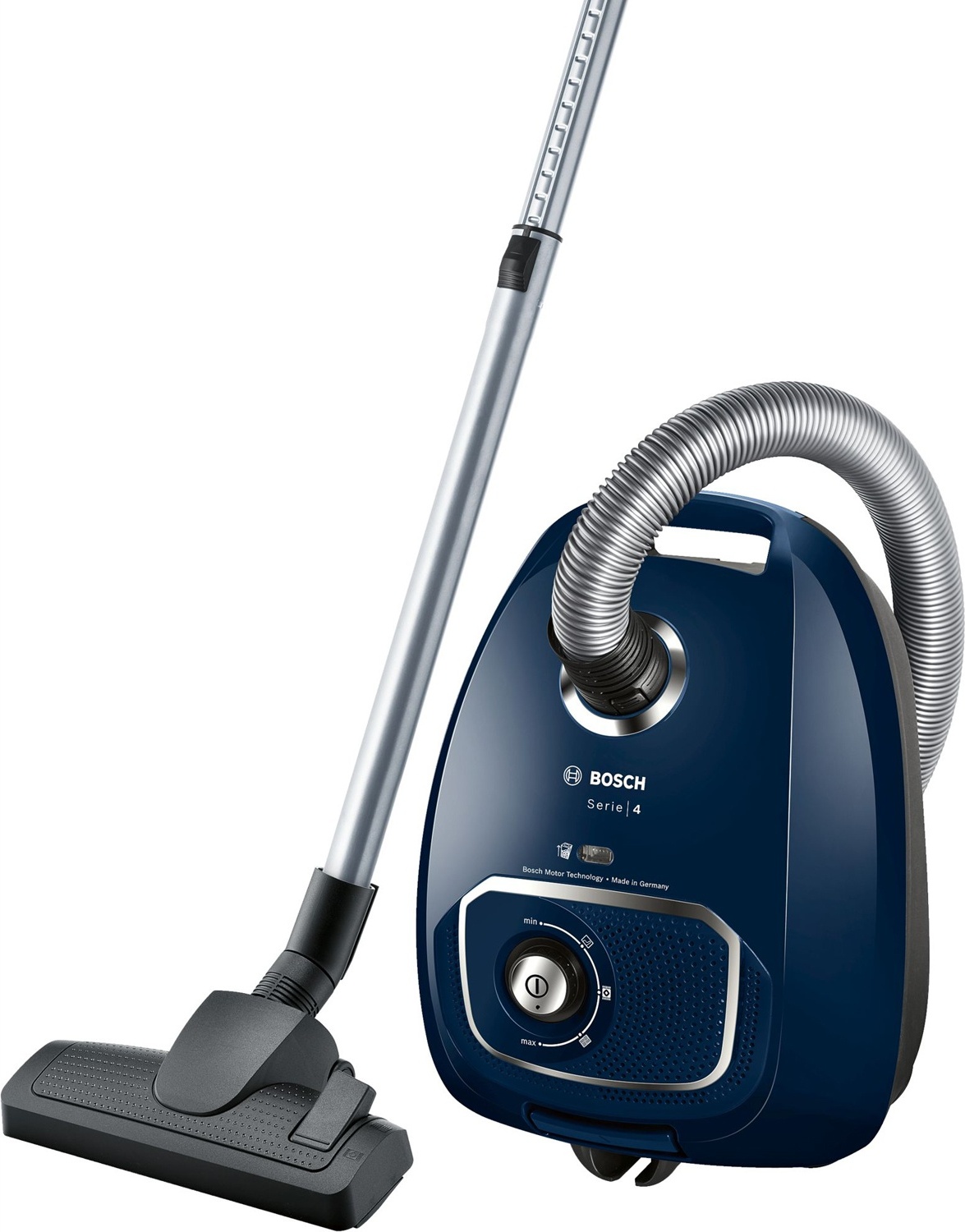 Vysávač, Bosch BGLS4X200, vysávač s vreckom 4,0 l, séria 4, 600 W, 77 dB(A), modrý