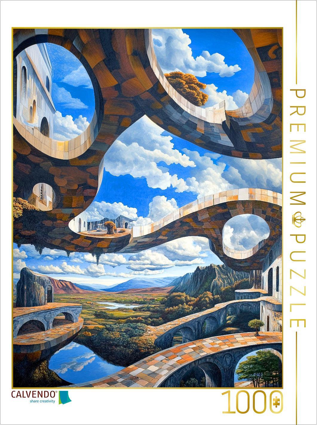 CALVENDO Puzzle Verzerrte Realität | 1000 Teile Lege-Größe 64x48cm Foto-Puzzle für glückliche Stunden