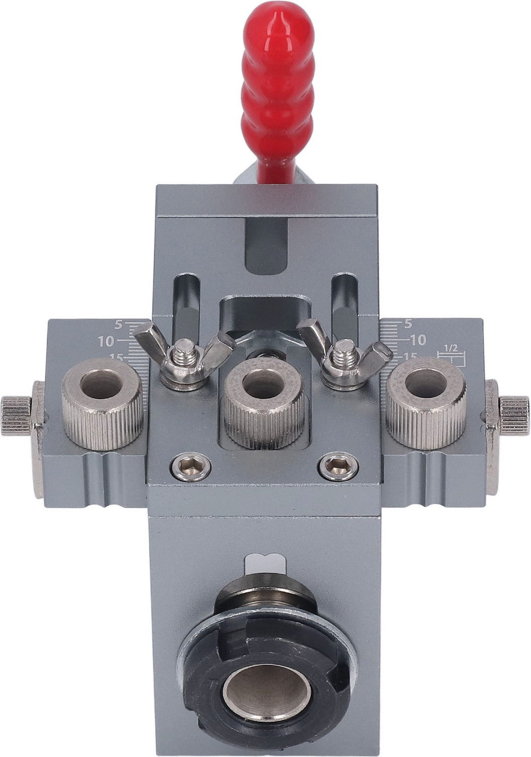 Cocosity Holzbearbeitung Bohren Locator,Adjustable Punch Locator,Quick Clamping Hole Punch Locator,Holzbearbeitung Dübel Jig Kit,Pocket Hole Jig Kit,Holzbearbeitung Puncher Tools