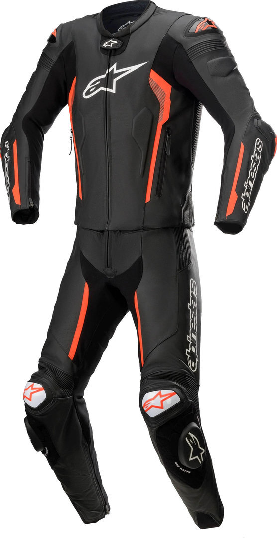 Alpinestars Missile V2 2-Teiler Motorrad Lederkombi, schwarz/rot, 56 3160122-1030-56