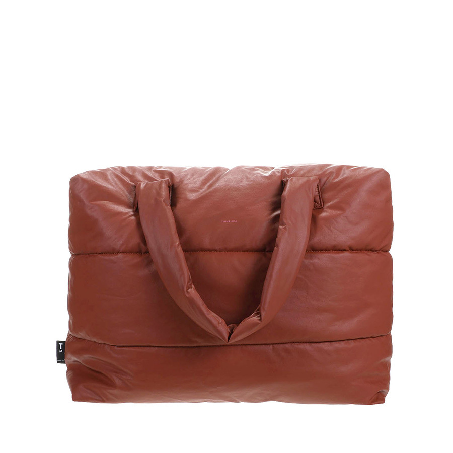 Tinne + Mia Big Puffy Wochenendtasche Camill Rot Holz 1502295