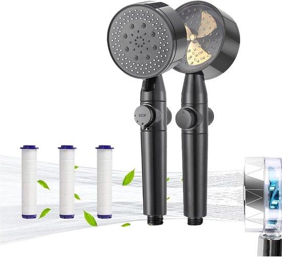 OEM Energieeffiziente Duschkop, Propellerduschkop mit Filter, 360-Grad-Drehbarer Handduschkop, wassersparender Duschkop mit Stopfunktion, Duschkop mit Antikalk, schützt Haut und Haar, 1 Stück, Grau 2026