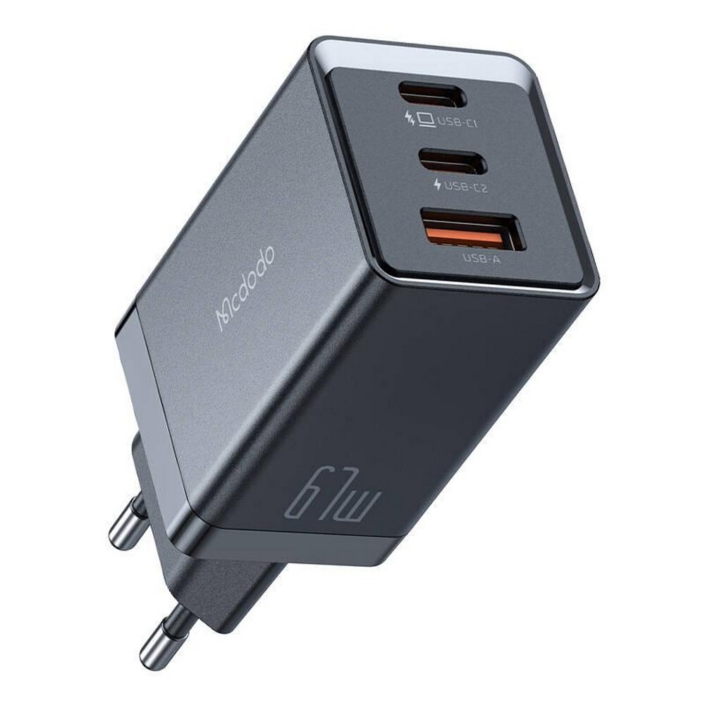 Mcdodo CH-1541, GaN Wall Charger / Ladegert, 2x USB-C + USB-A, 67W, schwarz