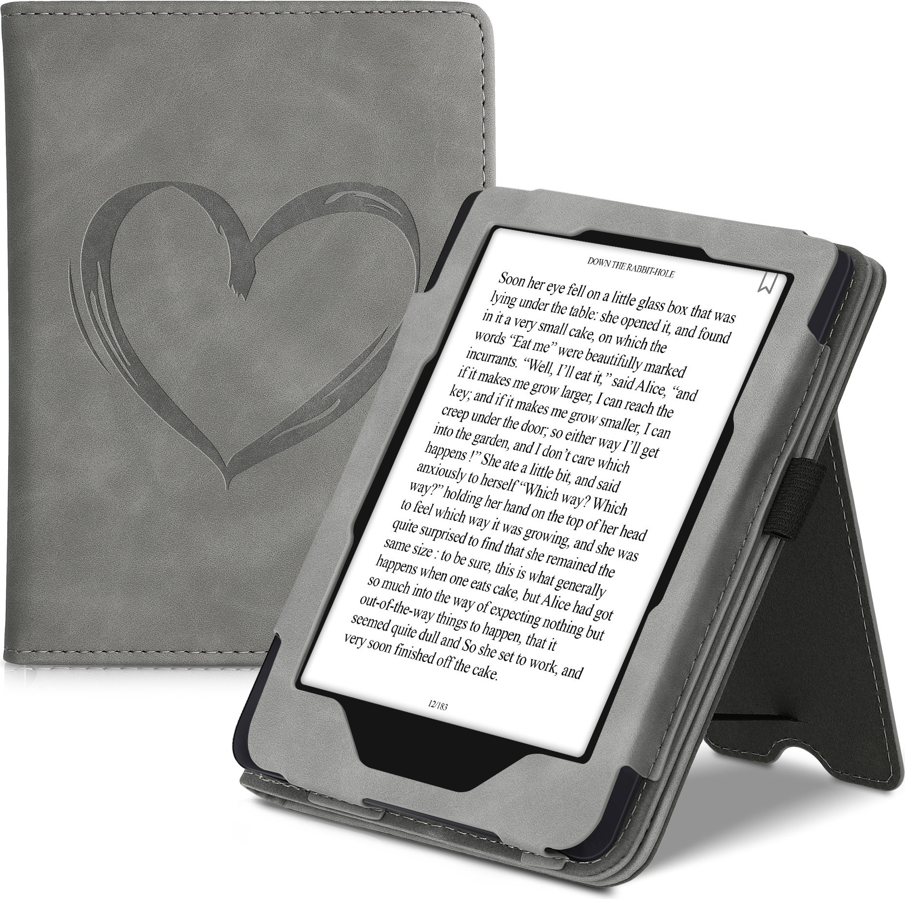 Kwnobile Hülle Für Kobo Clara / Tolino Shine - Kunstleder-Cover Mit Kompass-Design & Magnetverschluss