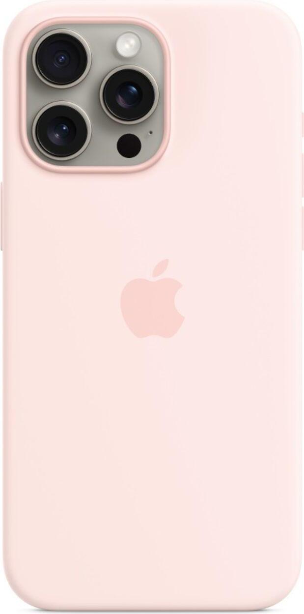 Apple iPhone 15 Pro Max Silikon Case mit MagSafe Hellrosa iPhone 15 Pro Max