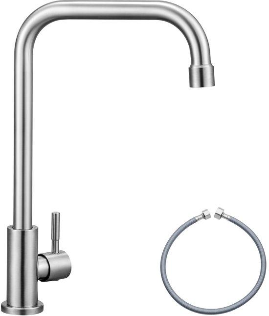 OEM Kaltwasserhahn Edelstahl 360° drehbar, Küche, Gastetoilette, Garten 2026