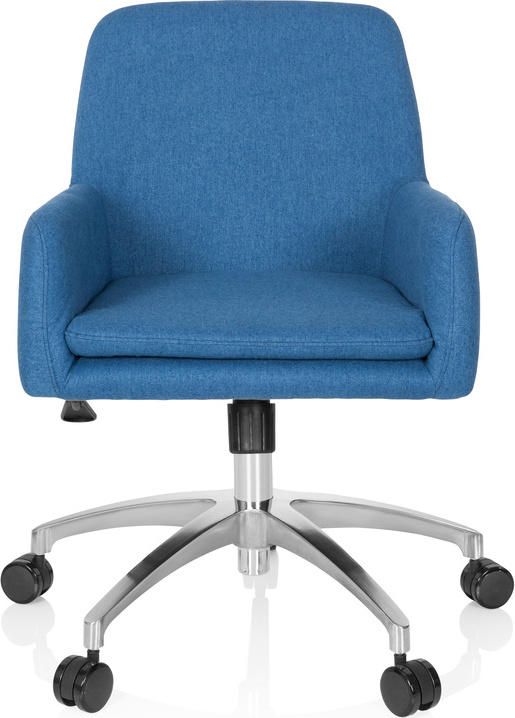 hjh OFFICE Home Office Kancelárska stolička SHAKE 400 Kancelárska stolička s podrúčkami Látková otočná stolička