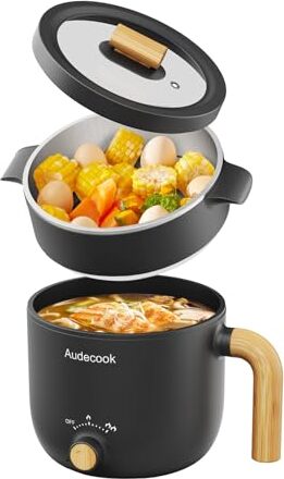 Guangdong Wandi Electric Co., Ltd. Audecook Electric Hot Pot, 1,5 l tragbares Mini-Nicht-Stick