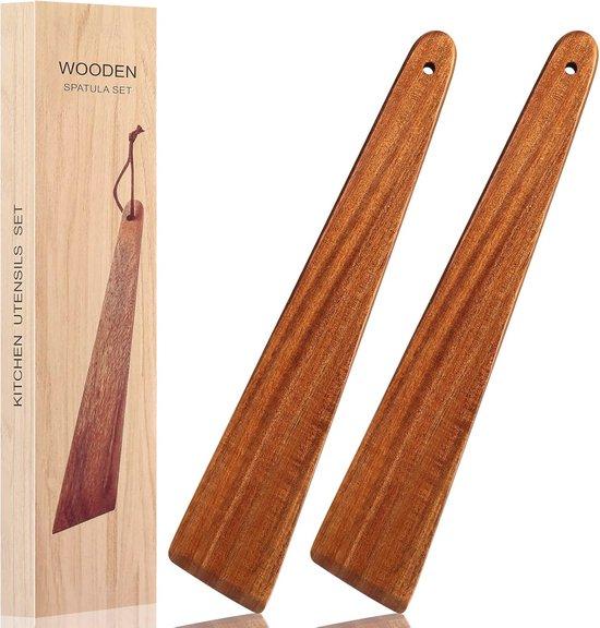 Famanu Spatelset - 12 Zoll Teak Holzspatel