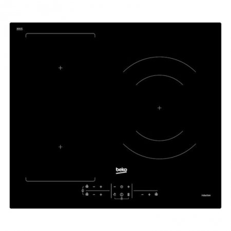 Beko HII63201FMT, Čierna, Vstavaný, 60 cm, Indukčná varná doska so zónami, 3 zone(s), 3 zone(s)