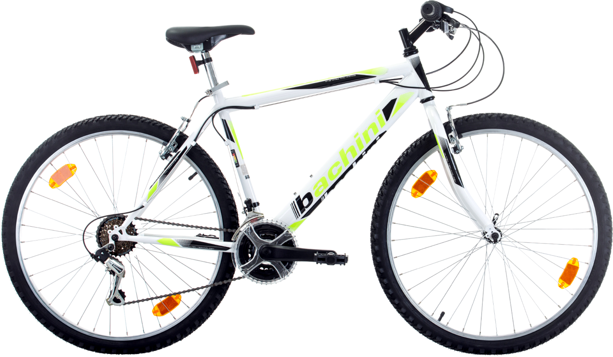 Mountainbikes, BACHINI, PRO 26 Zoll Weiß/Grün BK22BA1175