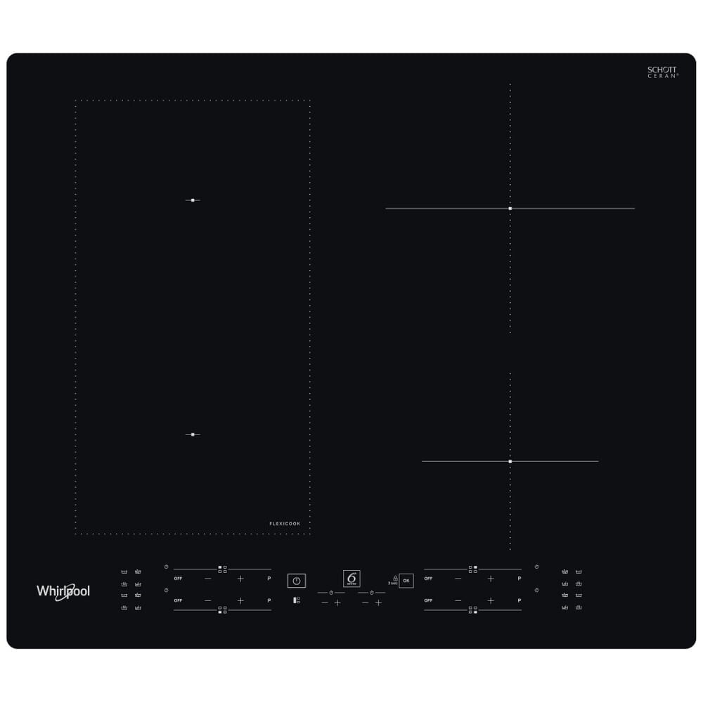 Whirlpool WL B3360 NE Čierna Vstavaná 59 cm Zónová indukčná varná doska 4 zóny(y)