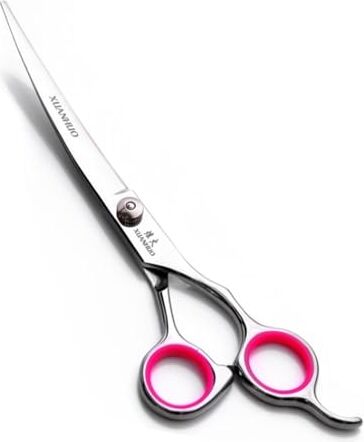 MiOYOOW Hundesalonschere, Edelstahlschere Hunde, Katzen, Haarpflege, 17 cm