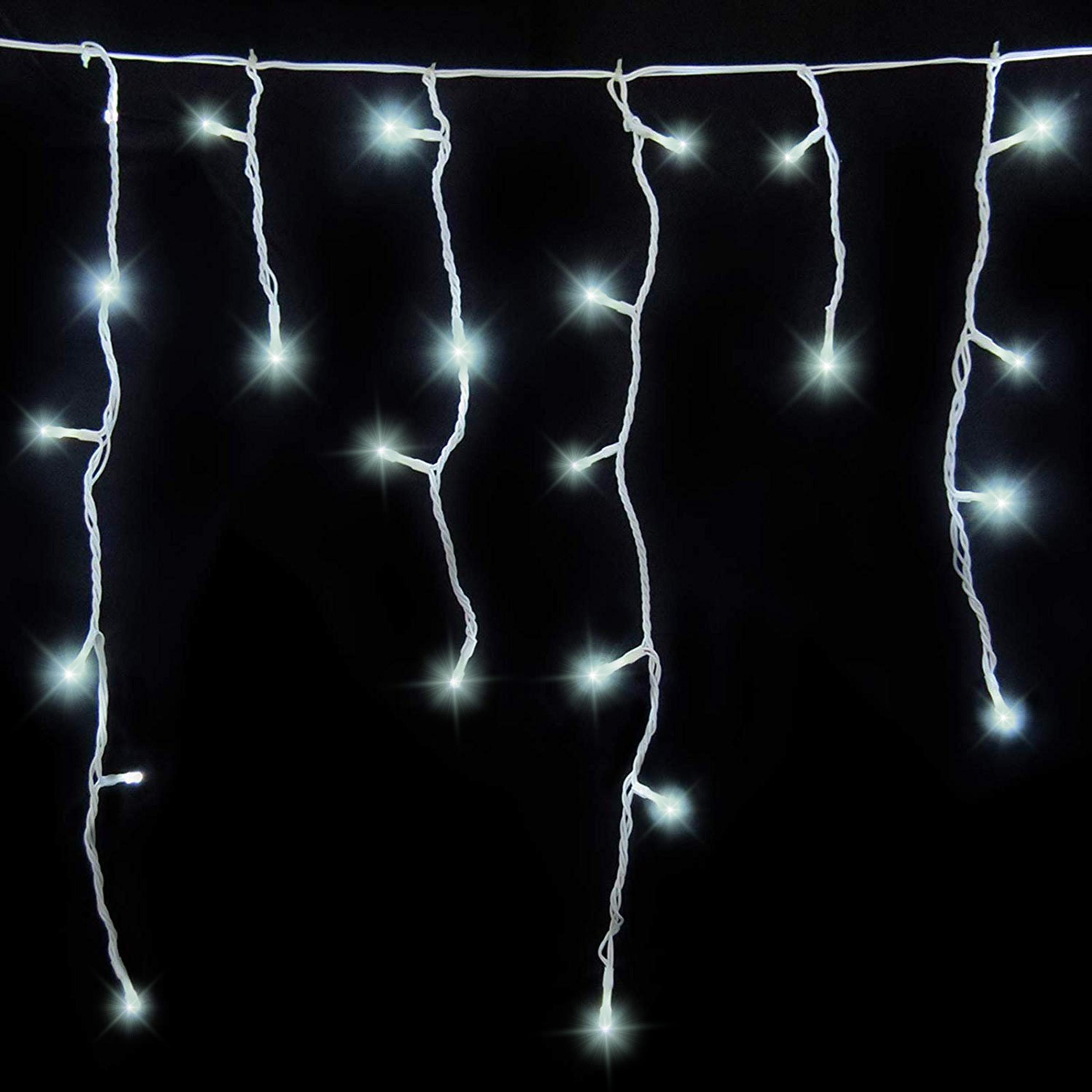 Gartenpirat LED-Eisregen-Lichterkette LED Beleuchtung Lichterkette Eisregen : 6 m : Kaltweiß GP6187