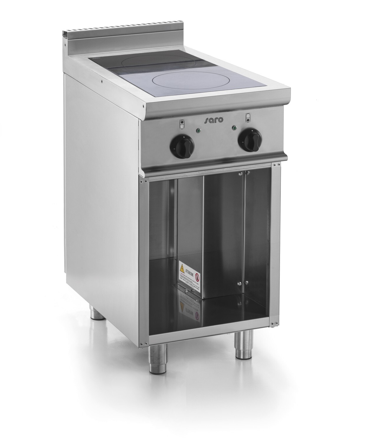 Indukčná varná doska Saro s otvorenou základňou model E7/Cui2Bal