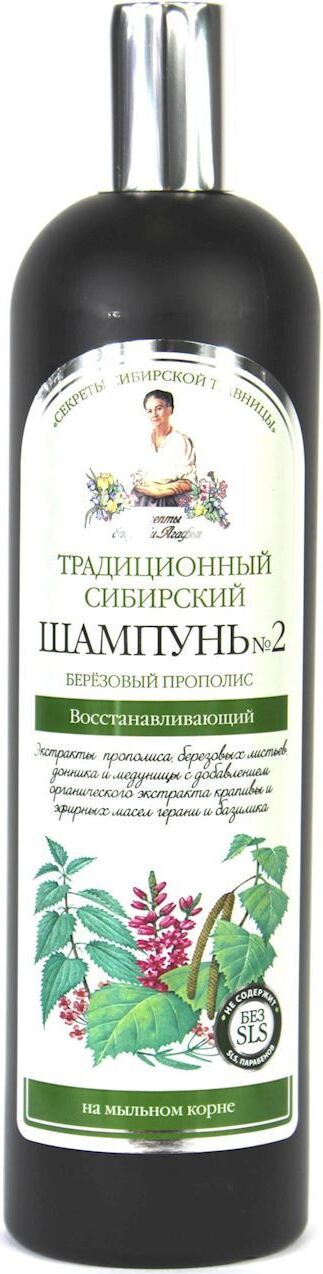 ŠAMPÓN Č. 2 NA BREZA PROPOLIS REGENERAČNÝ 550 ml - RECEPTY BABIČKY AGAFI - AGAFI