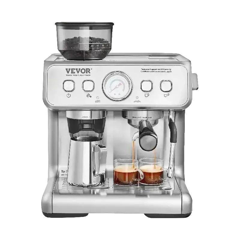 Kávovar na espresso s mlynčekom, tlak 15 barov, prispôsobiteľné nastavenia varenia ,
