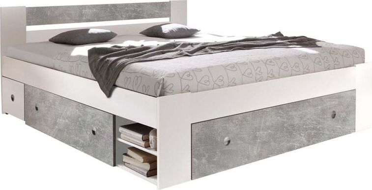 von moebel-guenstig24.de Bett inkl. 2 Nachtkommoden Box 5 - Stefan 50-028-H1