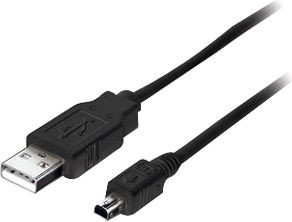equip 128520 USB Datentransferkabel - 1,80 m - ja - 1 x Typ A USB - 1 x mini USB