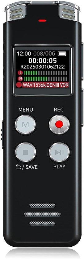 OEM Miniatur-Sprachaufzeichnungsgerät mit Rauschunterdrückung - 7 Ebenen Sprachaktivierung - Langlebige Batterie - 64 GB - Ideal für Colleges, Meetings, Interviews und Notizen 2026