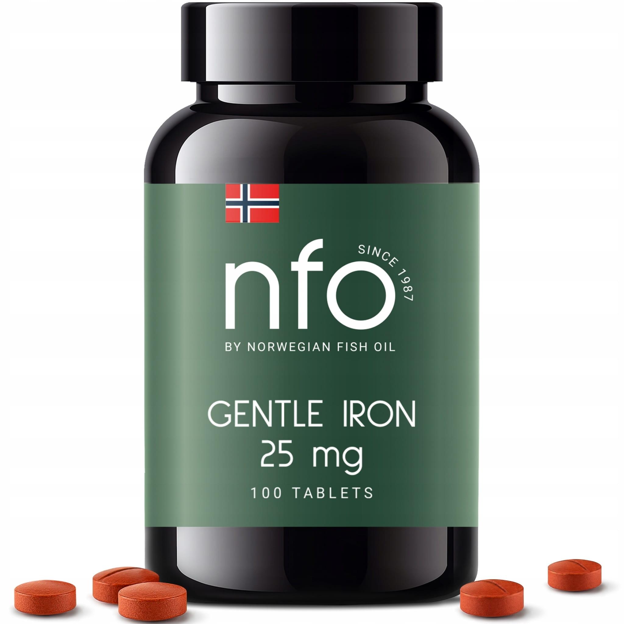 NFO INTERNATIONAL NFO Sanftes Eisen 25 mg 100 Tabletten