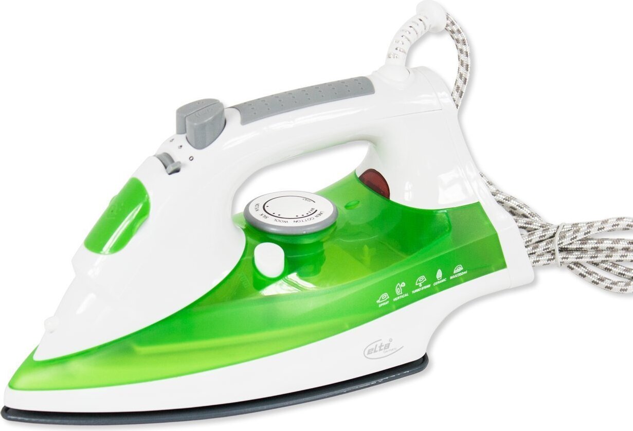 Elta Dampfbügeleisen Bügeleisen 2200 W Keramik Bügelsohle Keramiksohle 3001101