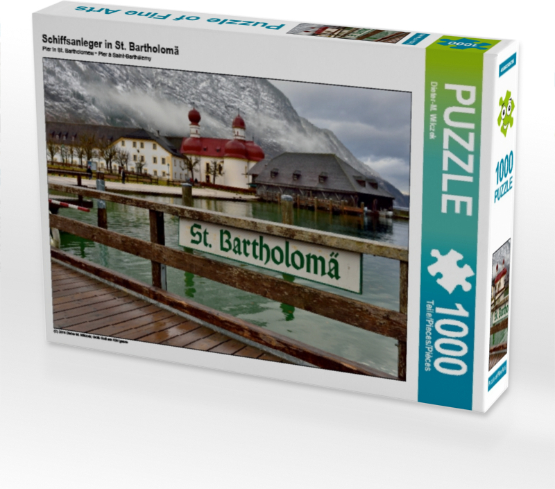 Calvendo Schiffsanleger in St. Bartholomä 1000 Teile Puzzle quer 640x480mm, Wilczek Dieter-M.; 7321194