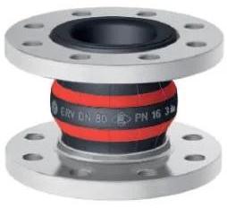 ELAFLEX Rotex Gi-Kompensator, PN16, DN 65, I/A: EPDM, kurzzeitb. 130°, Fl. Stahl verz., 1 Stk. 14420709