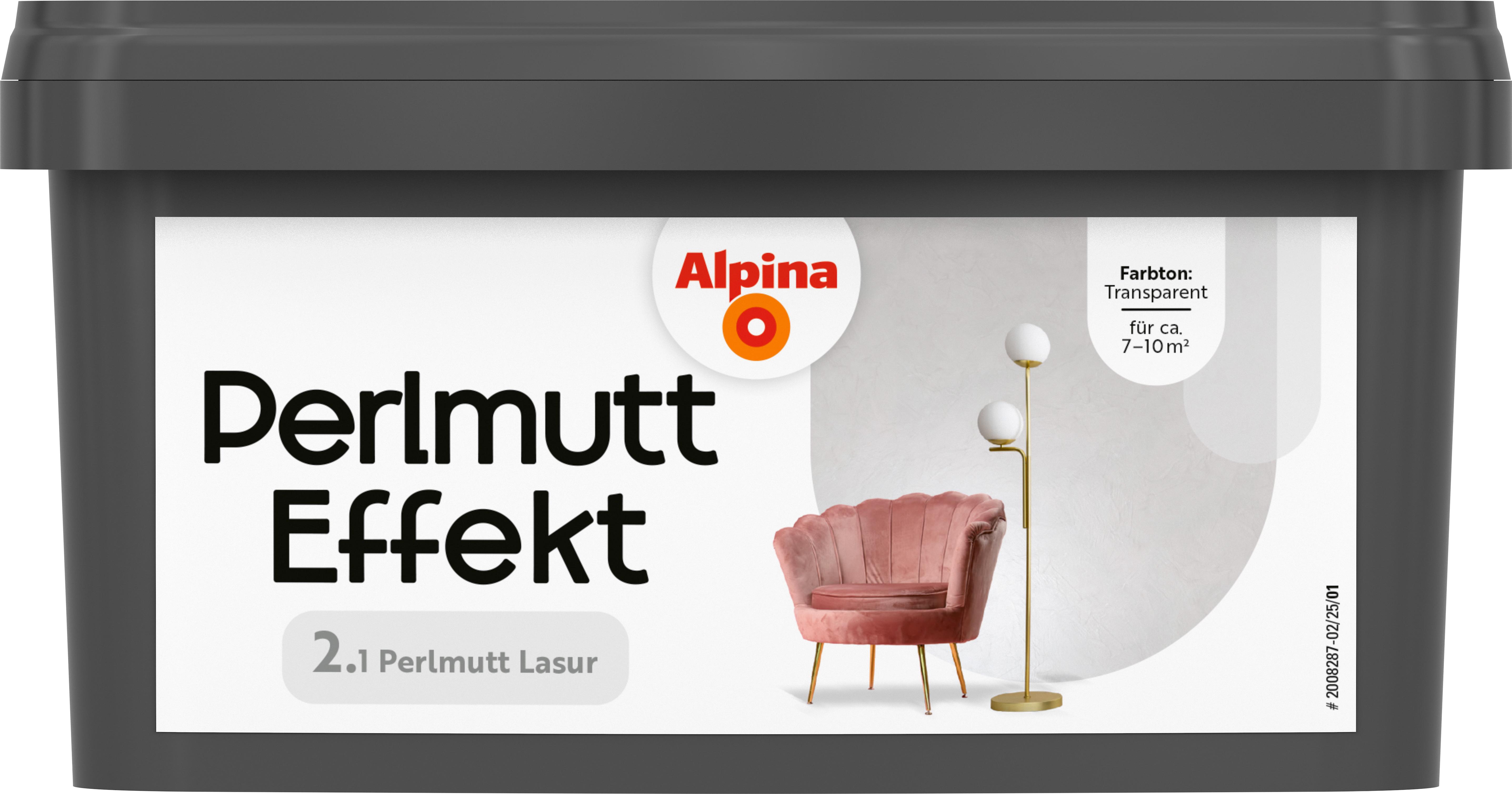Alpina Wandfarbe Perlmutt Effekt Lasur 1 L 2008263