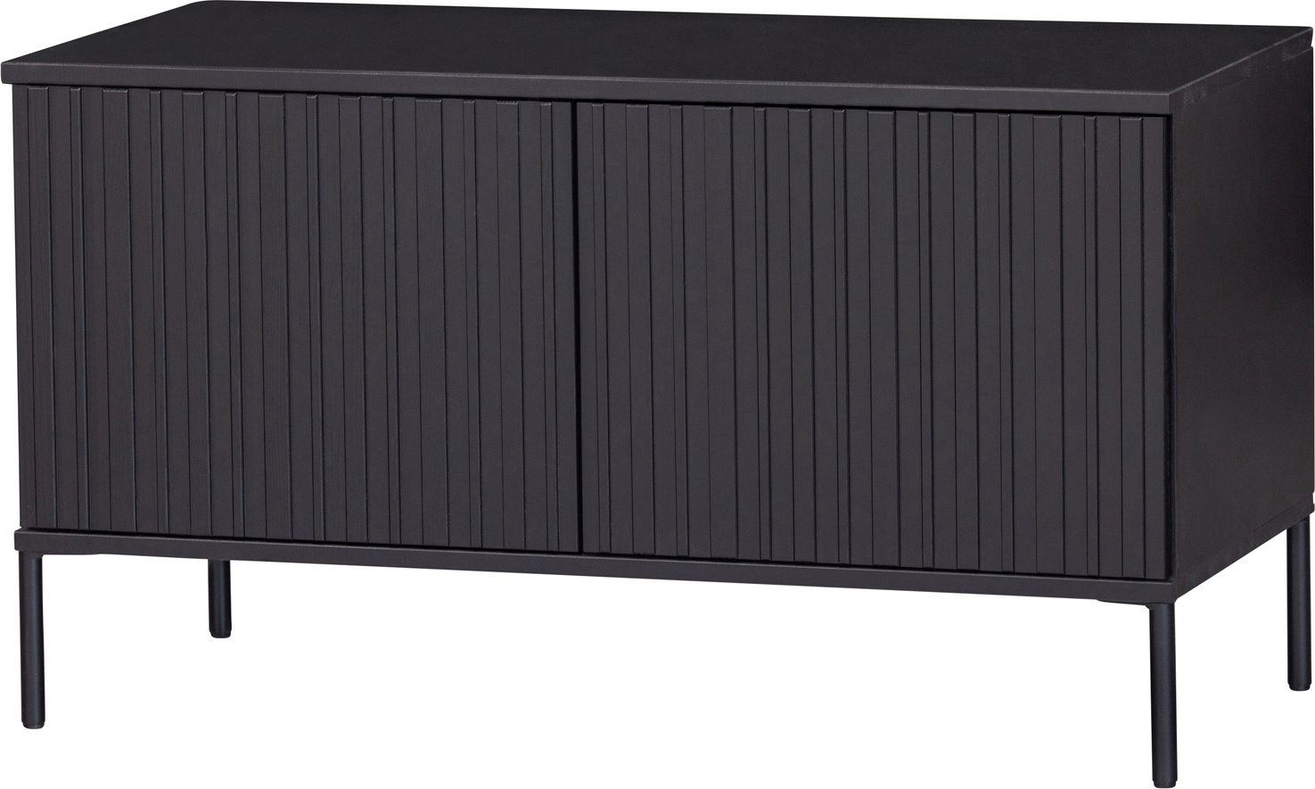 Drawer New Gravure, Schwarz, Holz, Schwarz, Metall, 2 Tür(en), 1000 mm 622036