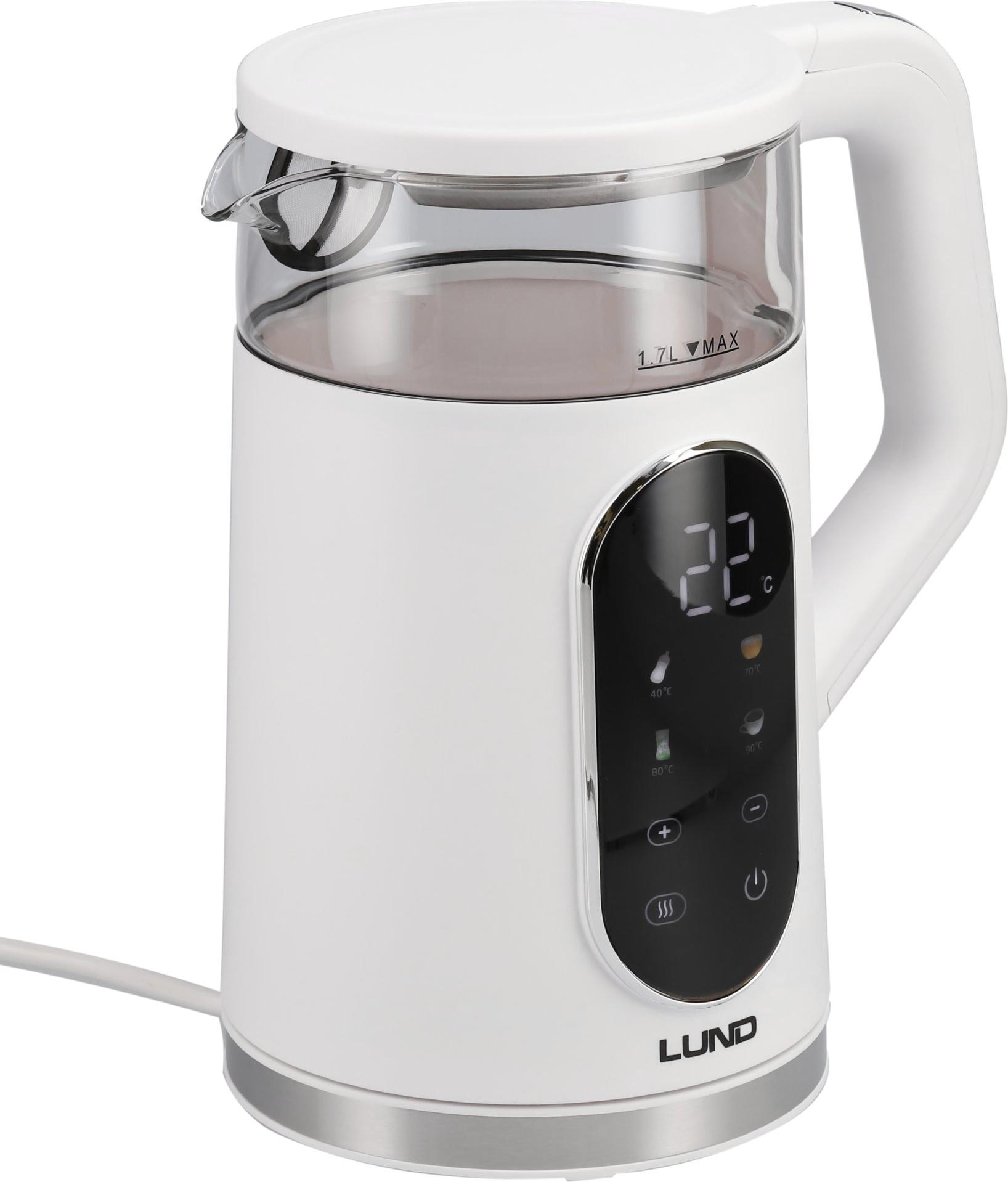 LUND Wasserkocher 1,7 l Temperatureinstellungsfunktion 2200W TRI-68224