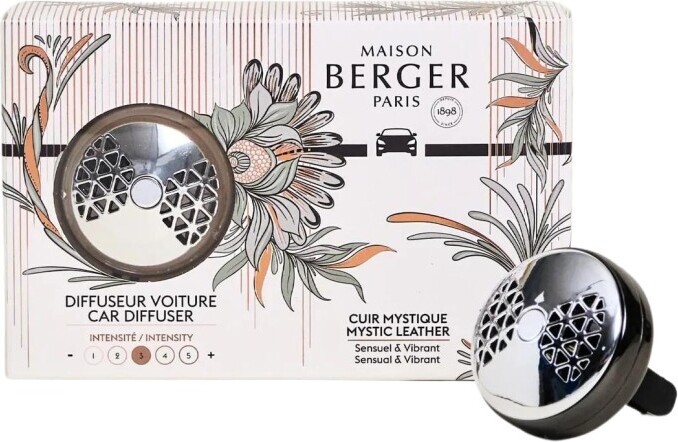 Lampe Berger Maison Berger Paris 006886, Anklippbare Spülung, Vent, Chrom, Metall, KOPFNOTE Schwarze Beeren, Kardamom HERZNOTE Räucherstäbchen, Rose, Cumin BASISNOTE Patchouli aus..., 45 mm