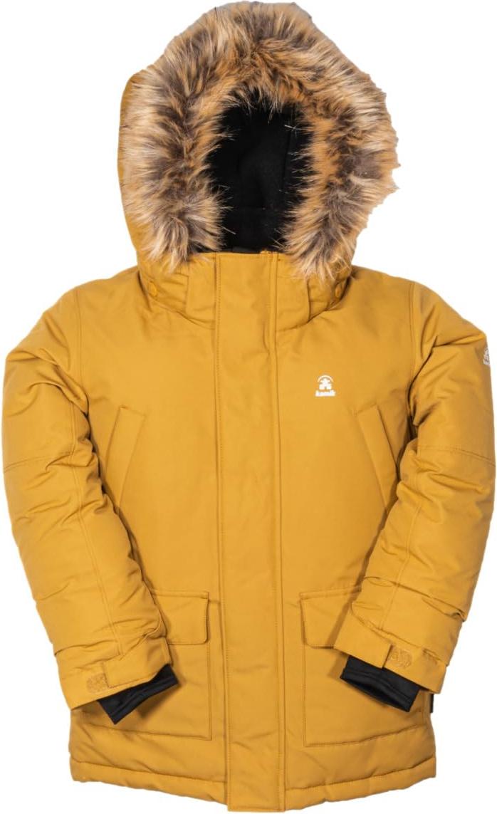 Kamik Aden Parka mit Pelzkragen Mädchen gelb